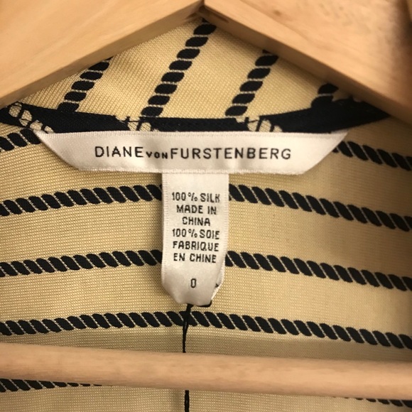 Diane von Furstenberg Rona Ropes Navy Wrap Dress - Picture 7 of 12